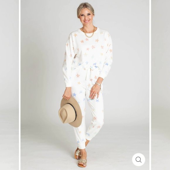 Z Supply Pants - NWT! Z Supply | Mabel Rainbow Star Jogger